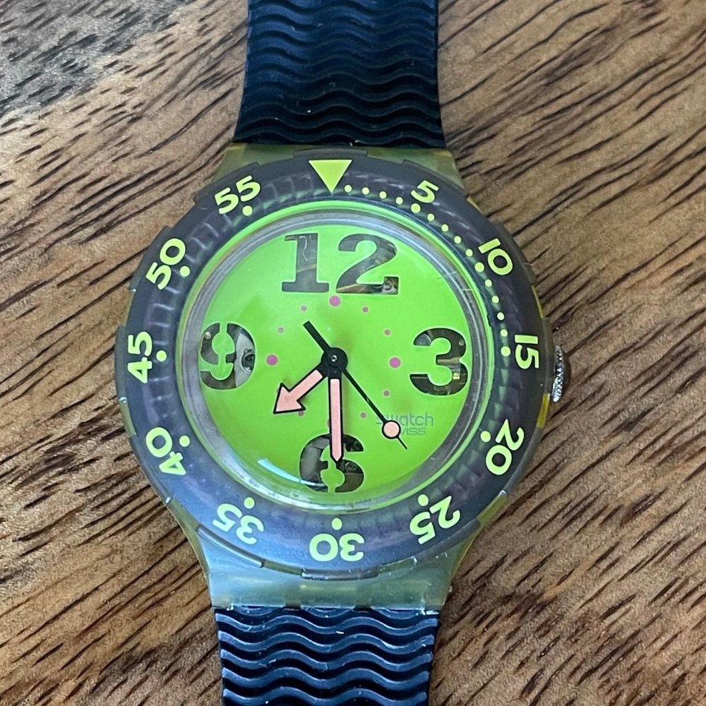 1992 Swatch Scuba 200 SPRAY UP Vintage Watch